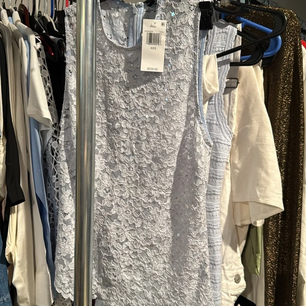 Generation Love
Henrietta Lace Top Elegant Sleeveless Lace Dress in Light Blue - Picture 5 of 5